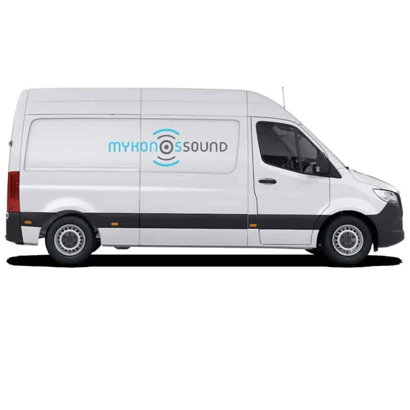 Mykonossound sprinter-van